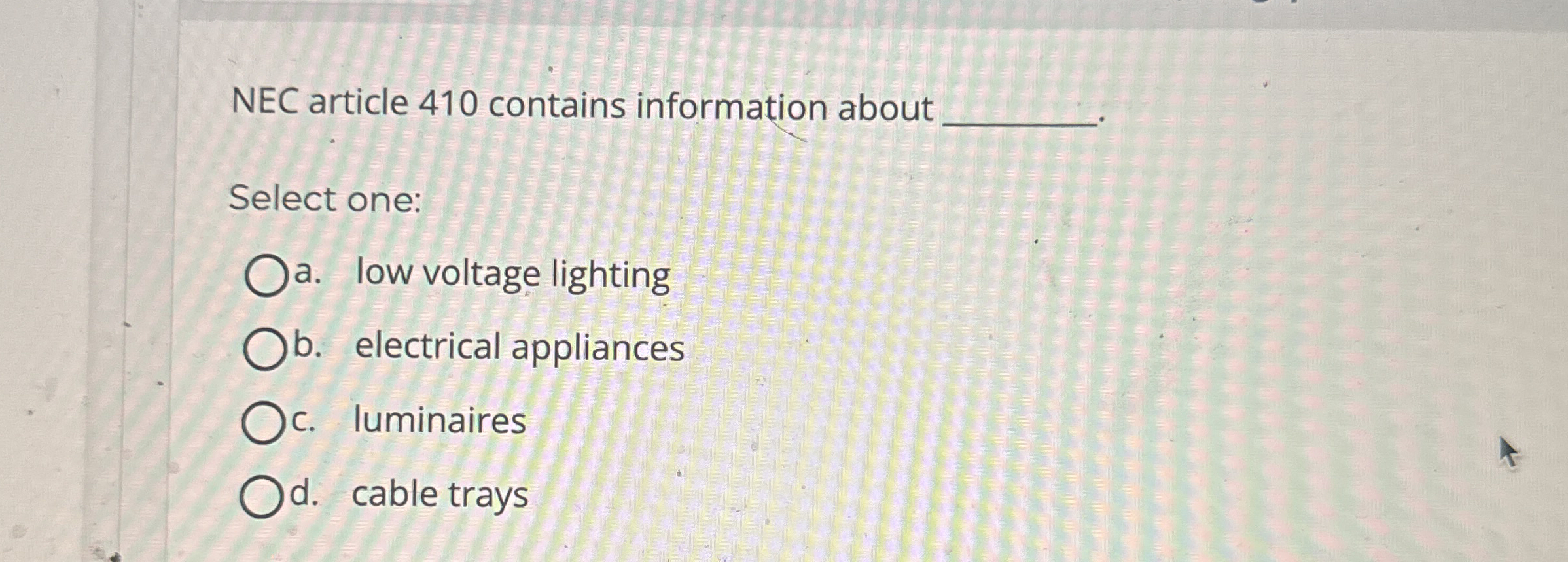 NEC article 4 1 0 contains information about