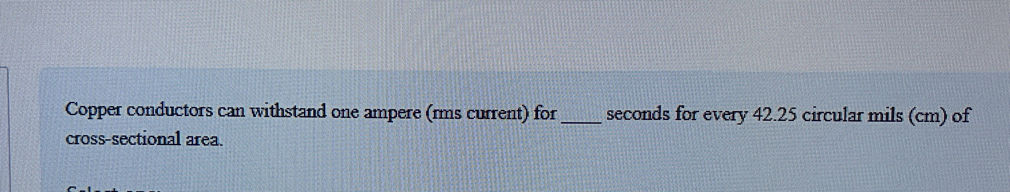 A 1 0 AWG car conductors with stand rating is