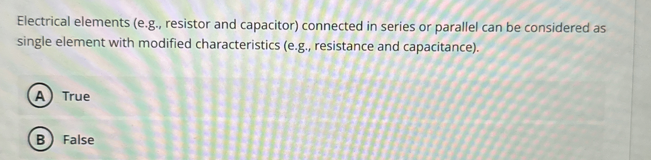 Electrical elements ( e . g . , resistor and