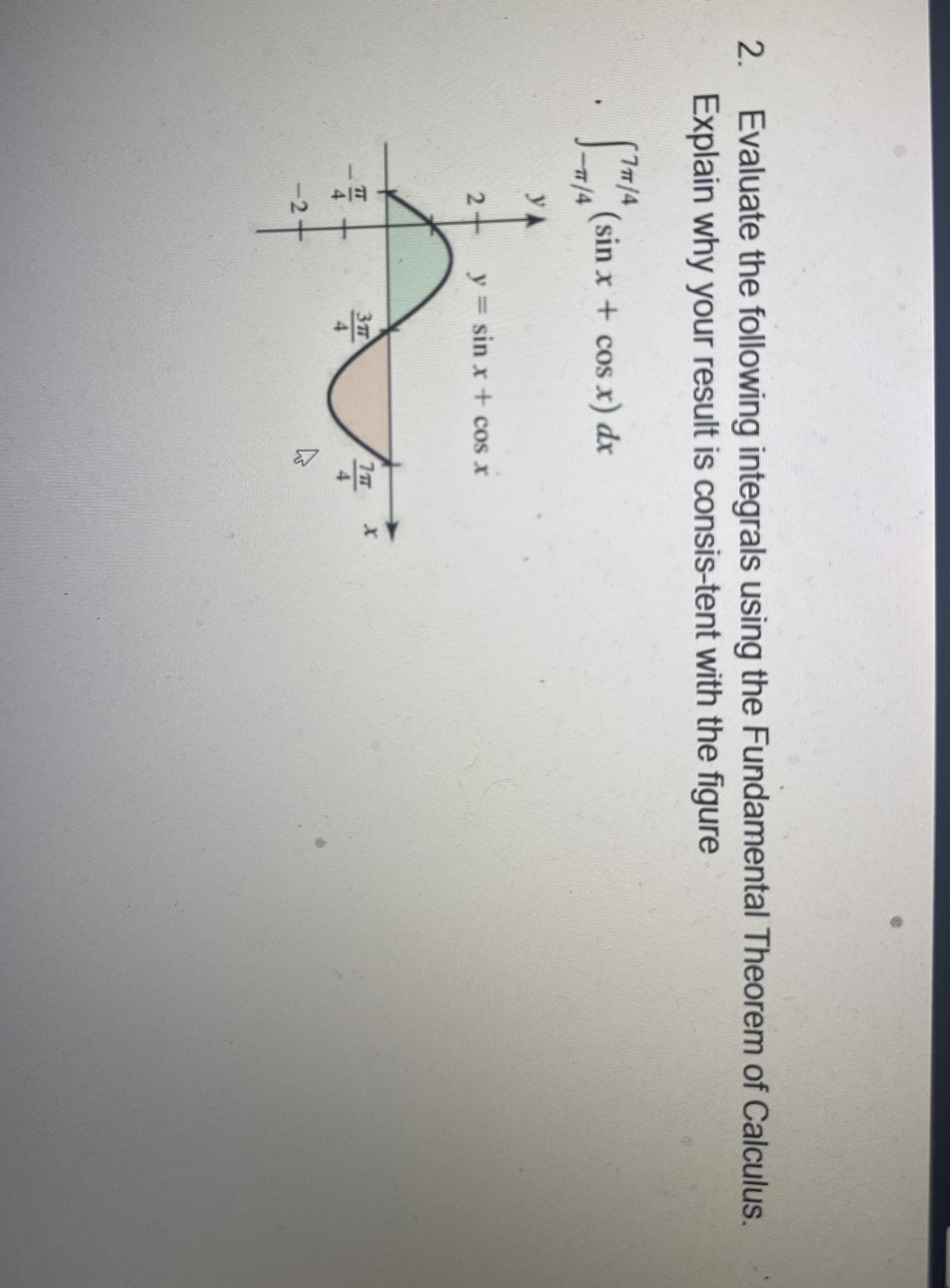 Evaluate the following integrals using the