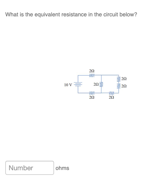 What is the equivalent resistance in the circuit