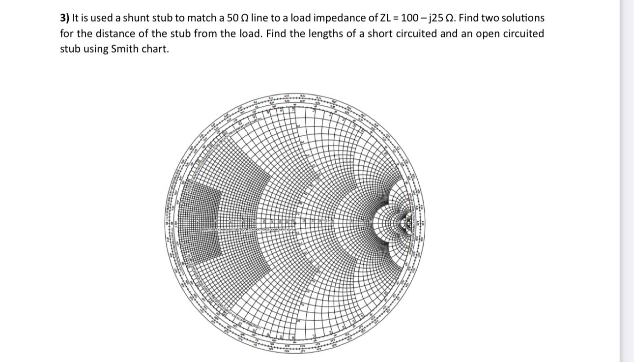 It is used a shunt stub to match a 5 0 line to a