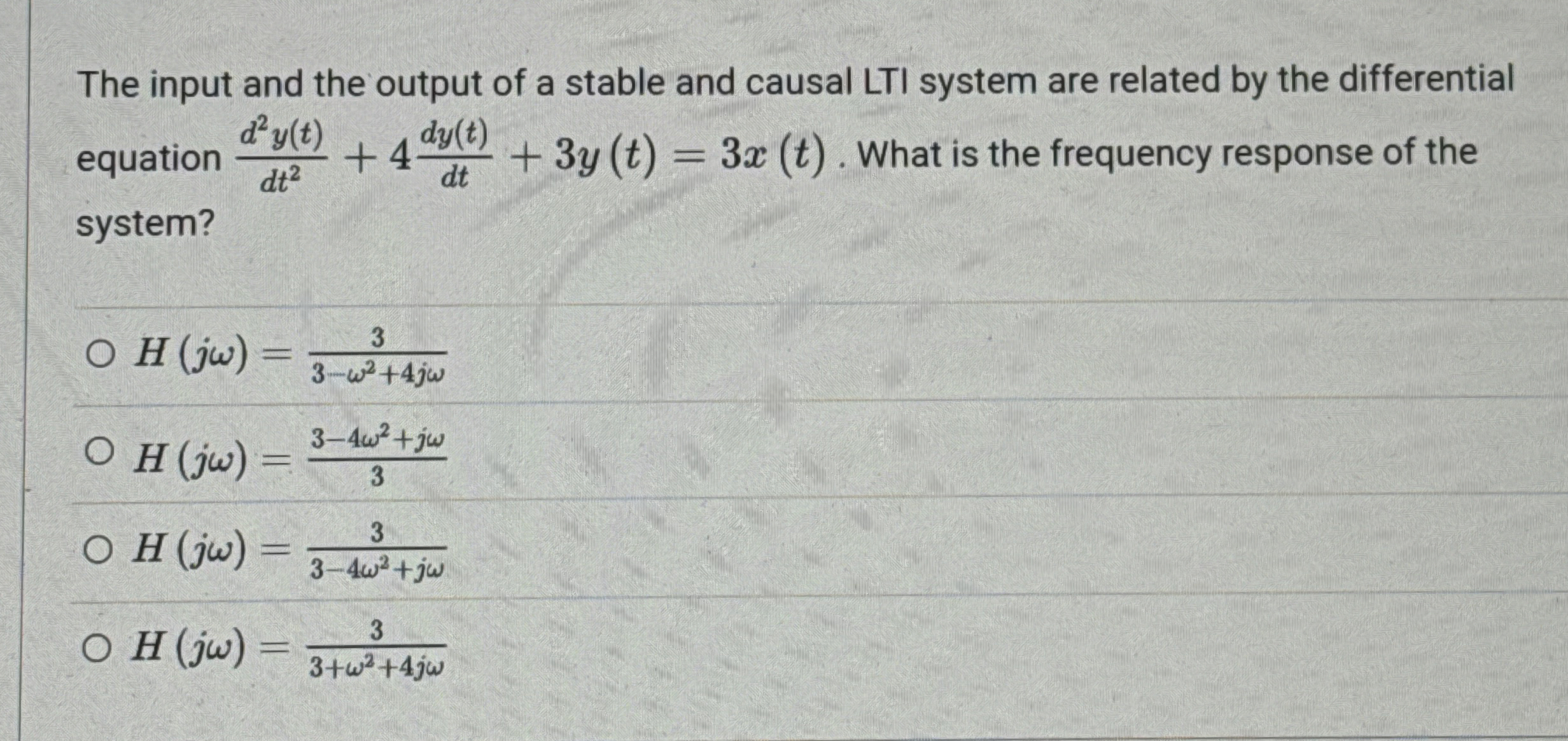 The input and the output of a stable and causal