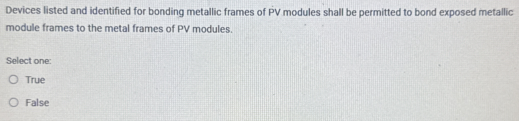 Devices listed and identified for bonding