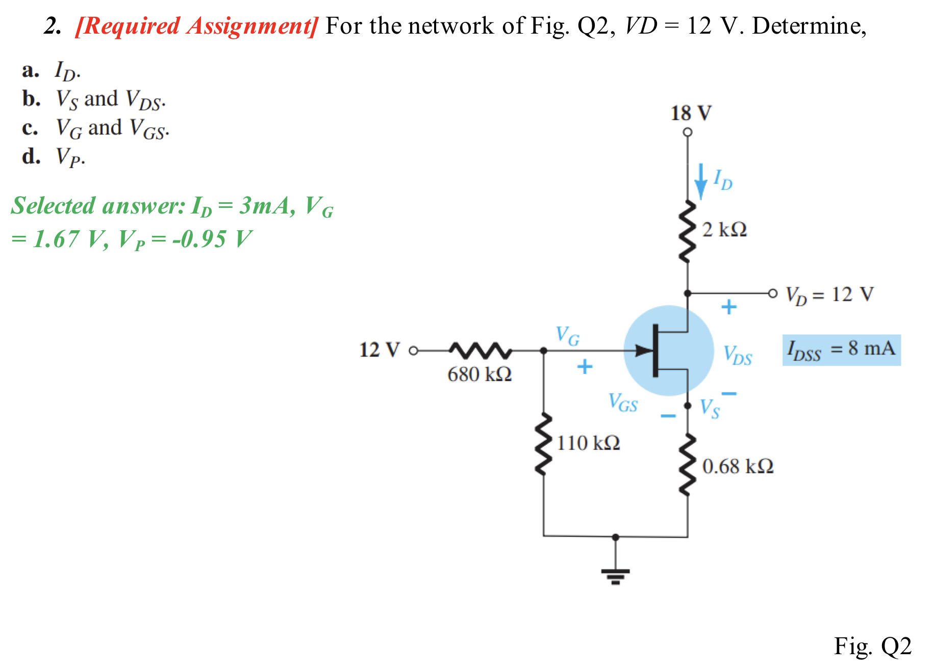 [ Required Assignment ] For the network of Fig. Q