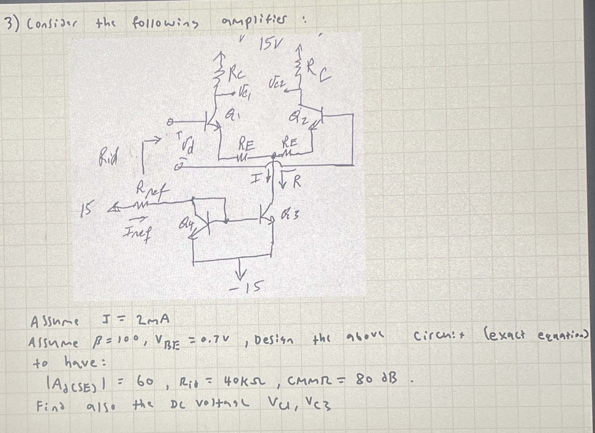 Consider the followins amplities: Assume I = 2 m