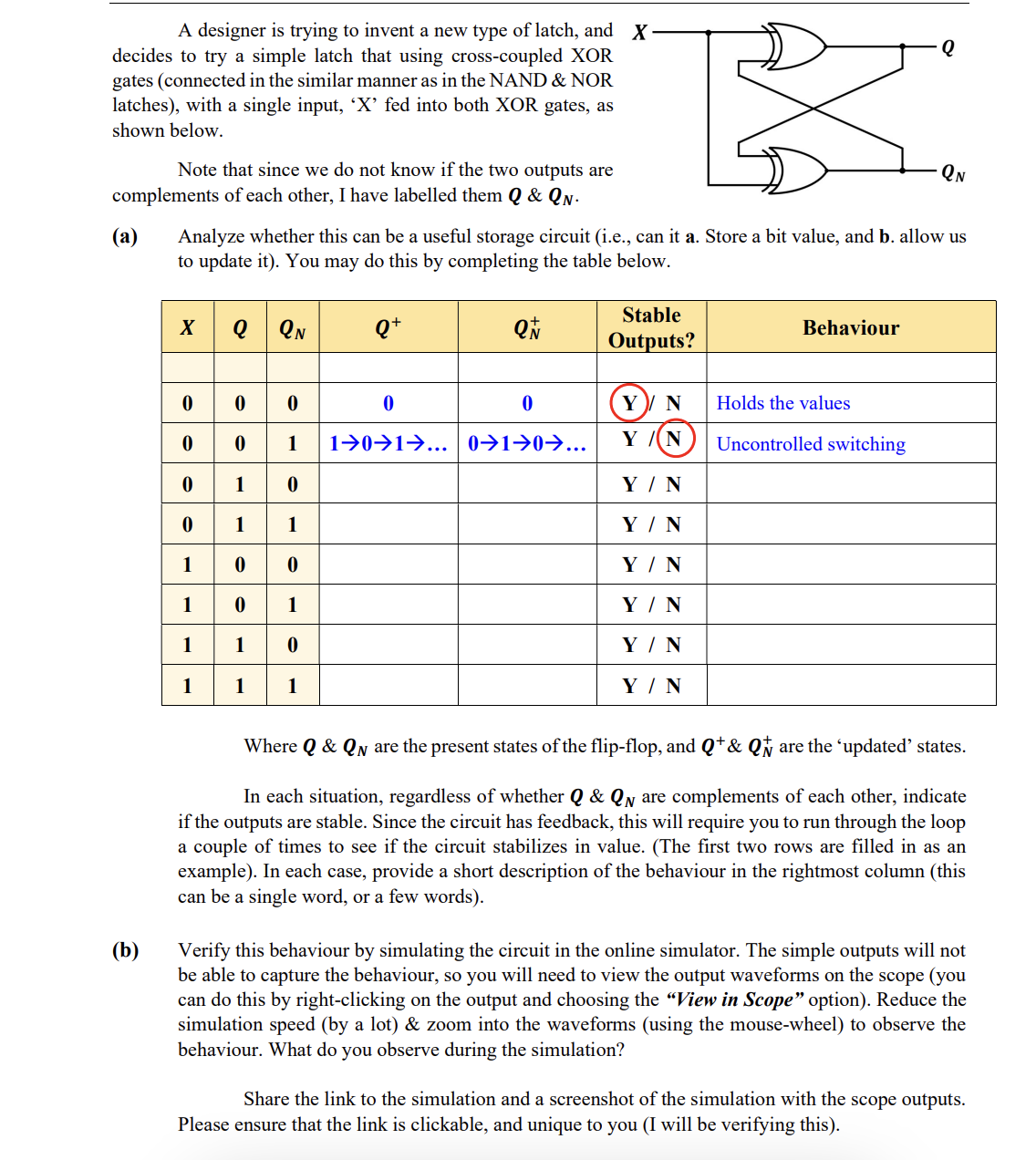 A designer is trying to invent a new type of