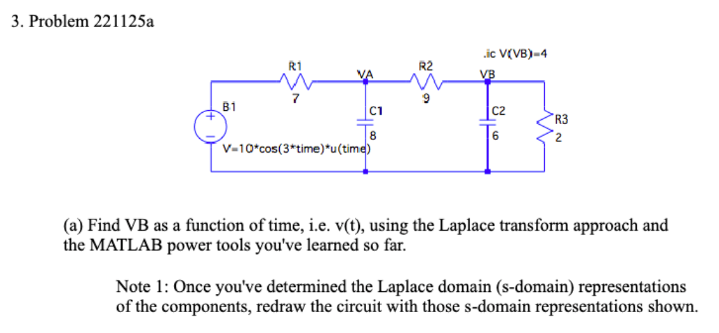 3 . Problem 2 2 1 1 2 5 a ( a ) Find VB as a