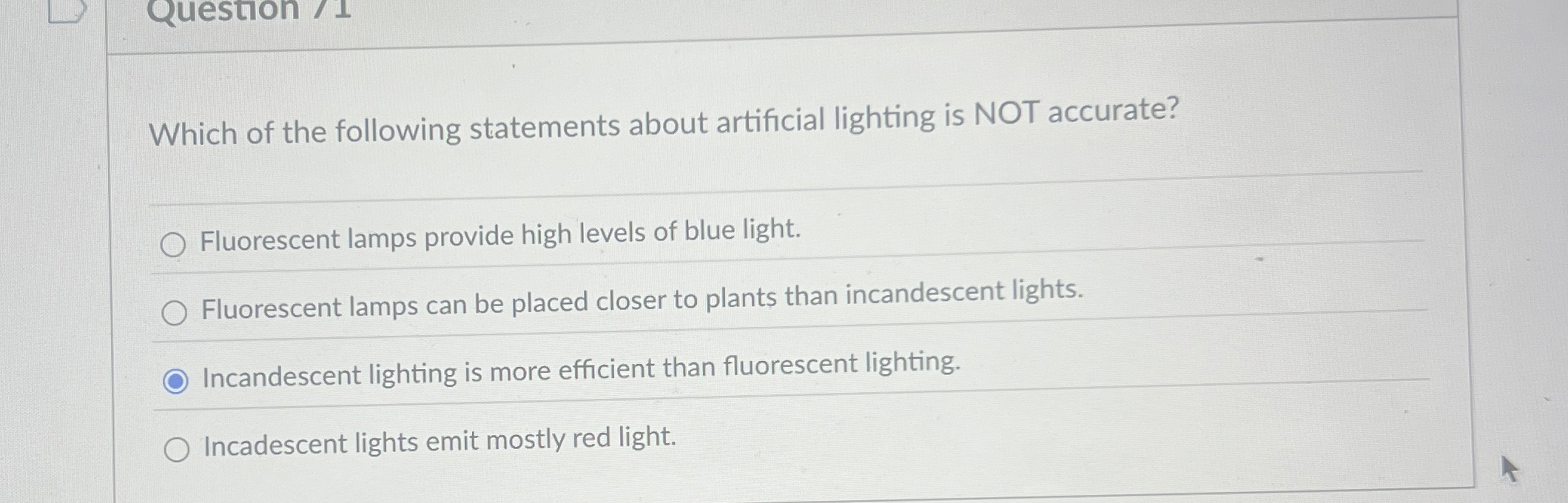 Which of the following statements about