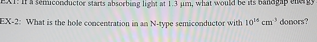 What is the hole concentration in an N - type