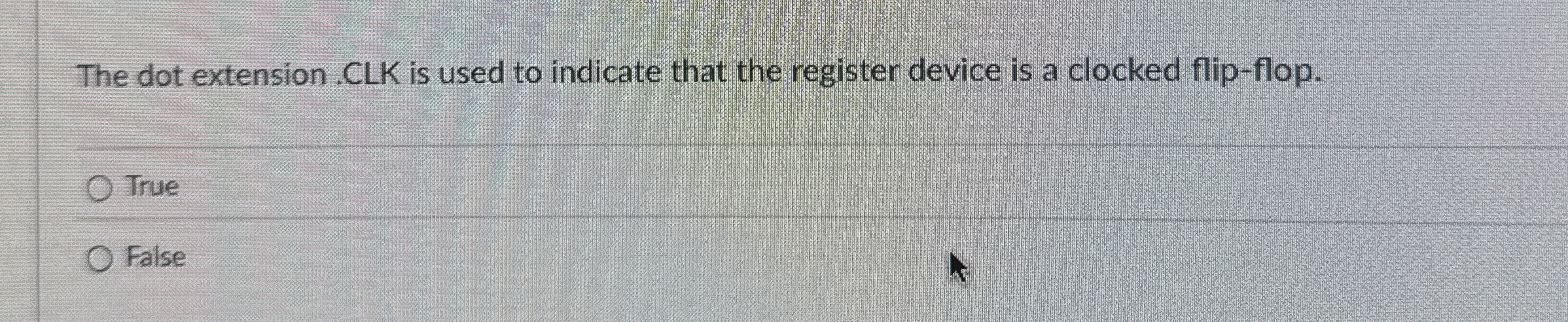 The dot extension. CLK is used to indicate that