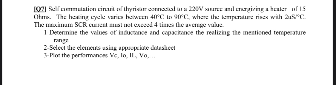 [ O 7 ] Self commutation circuit of thyristor