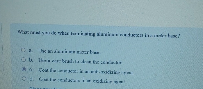 What must you do when terminating aluminum