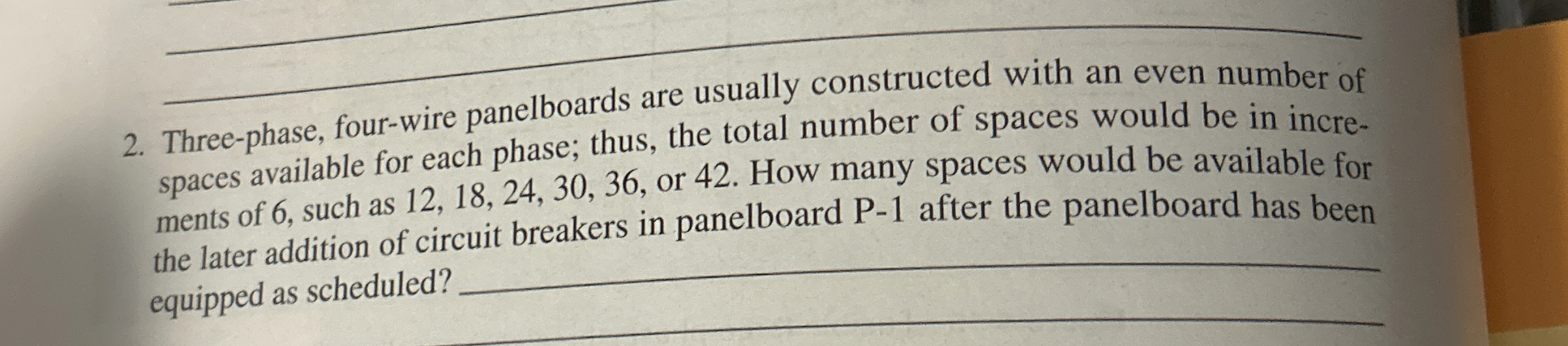 Three - phase, four - wire panelboards are