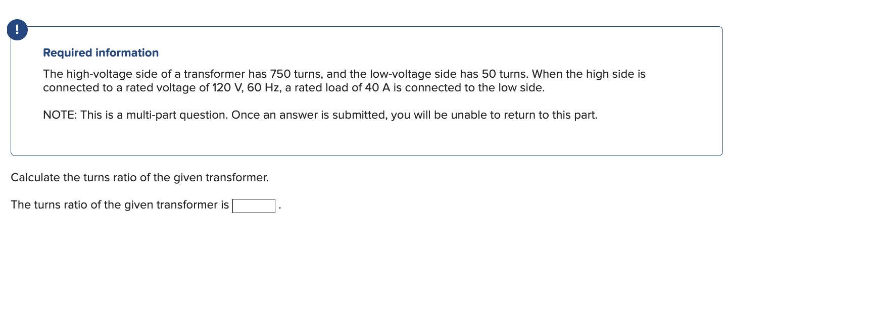 Required information The high - voltage side of a