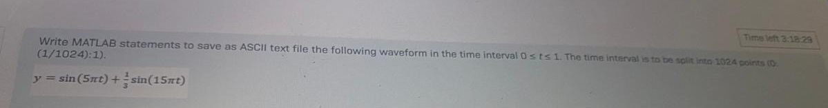 Write MATLAB statements to save as ASCII text