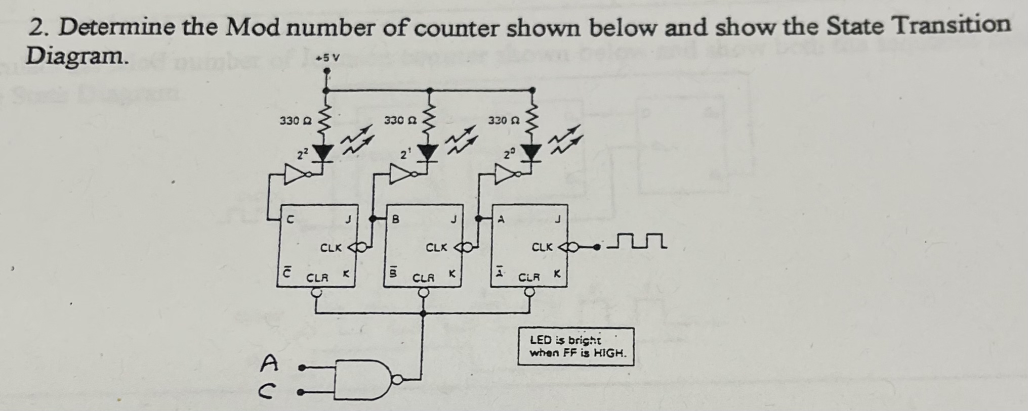 Asynchronous counter: Type of - sunter in which