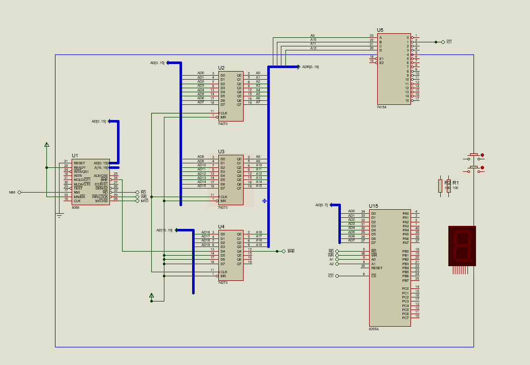 Application In the Proteus simulation