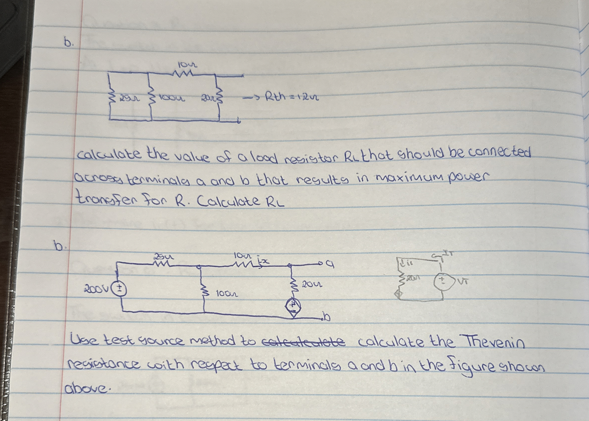 b . 1 2 u calculate the value of a load resigtor