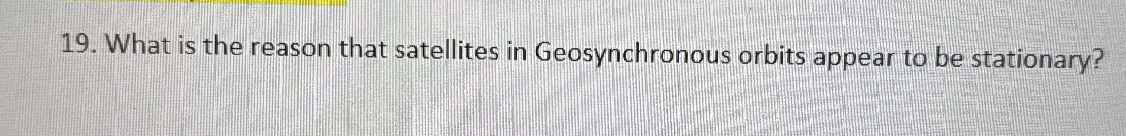 What is the reason that satellites in