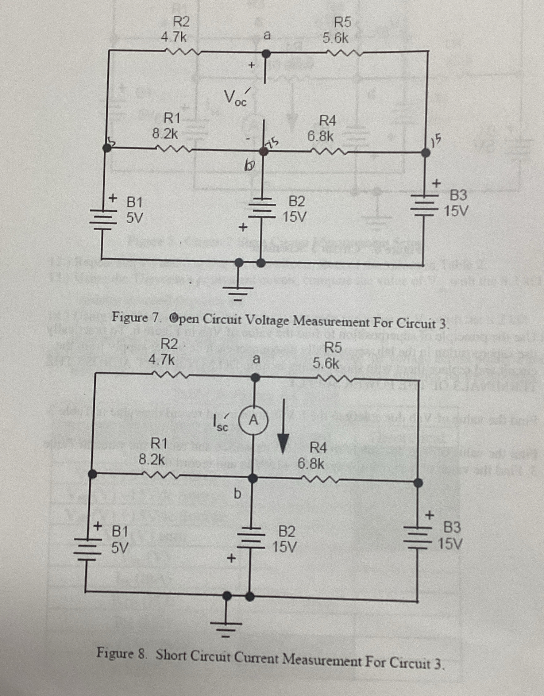 Find and Show the theoretical values and