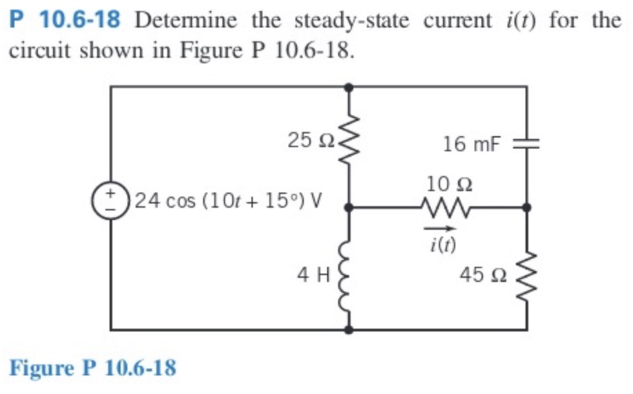 P 1 0 . 6 - 1 8 Determine the steady - state