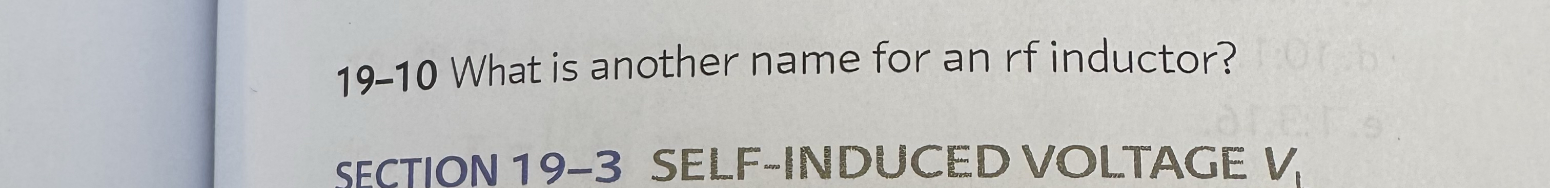 1 9 - 1 0 What is another name for an rf