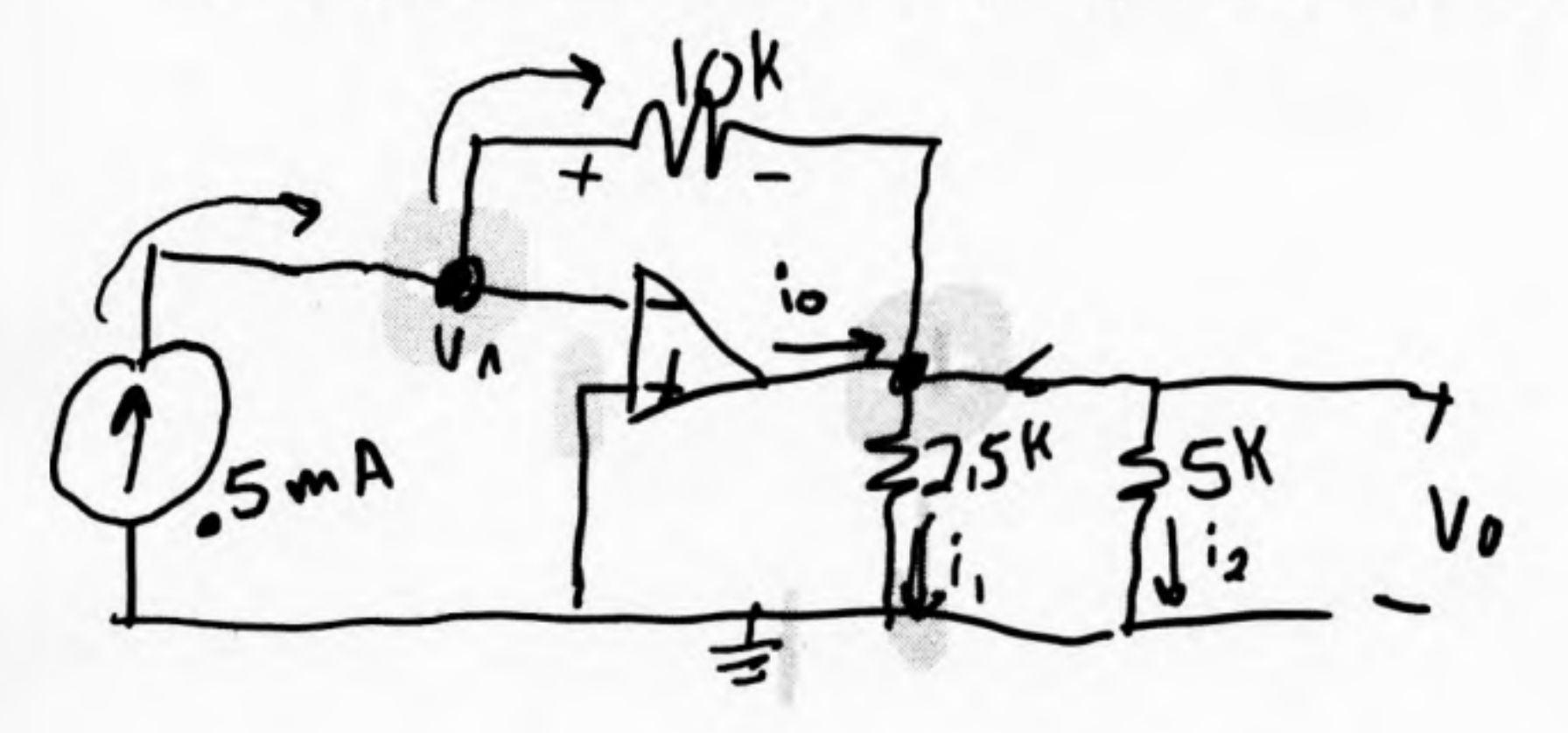 find Io , Vo , and I 1 and I 2 .