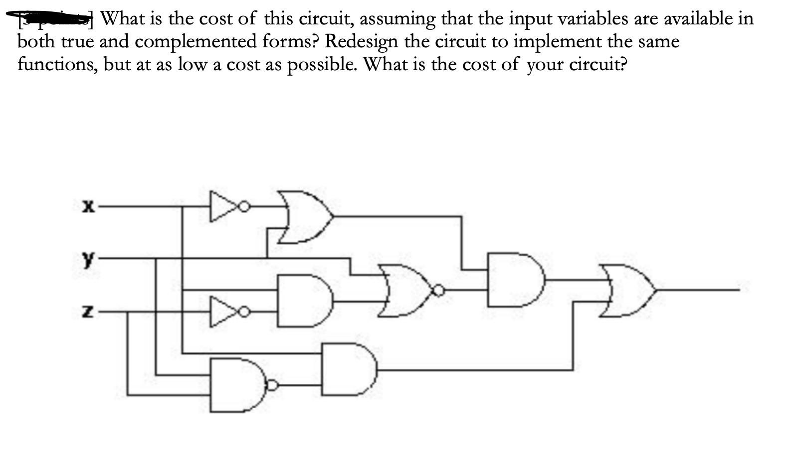 What is the cost of this circuit, assuming that