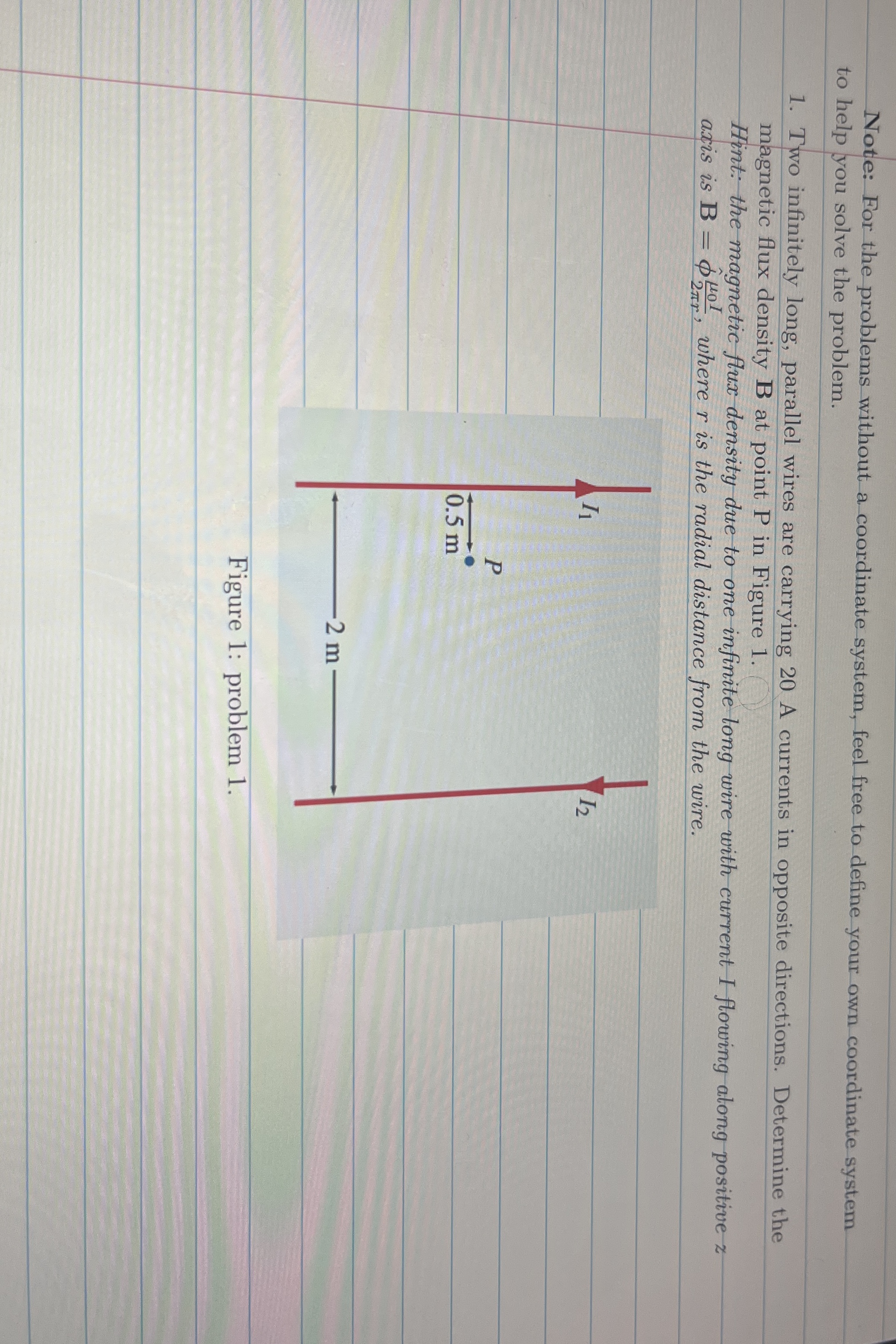 Note: For the problems without a coordinate