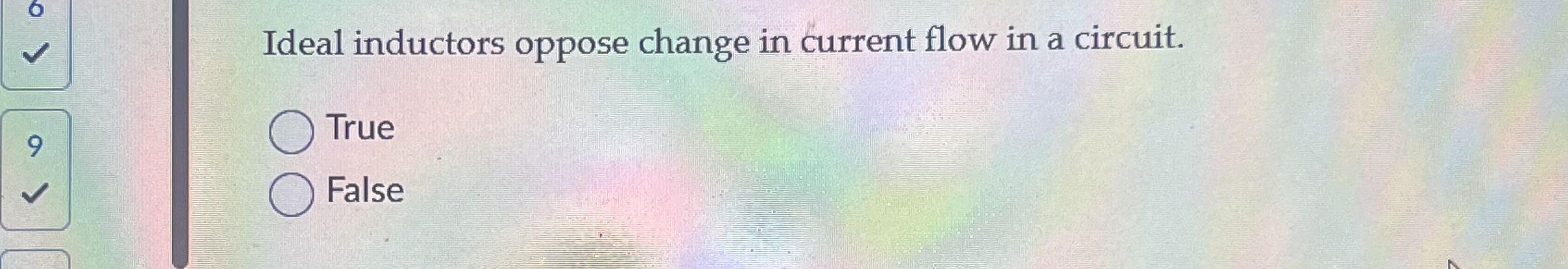 Ideal inductors oppose change in current flow in