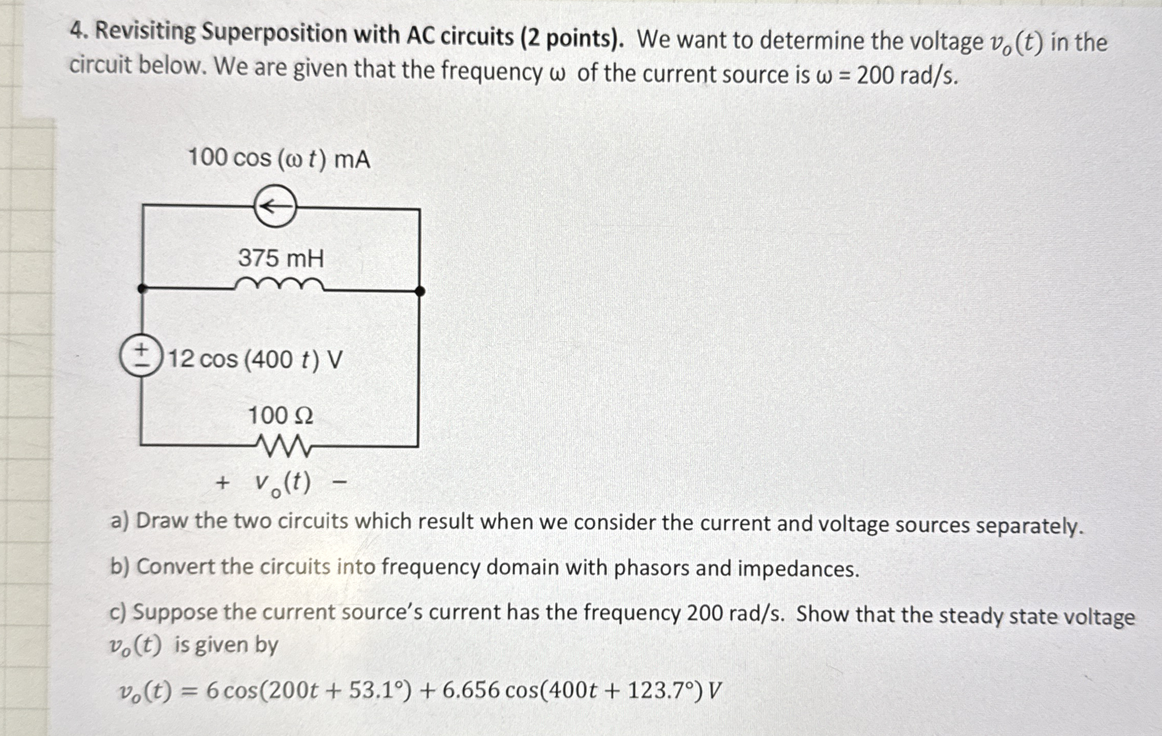 Revisiting Superposition with AC circuits ( 2