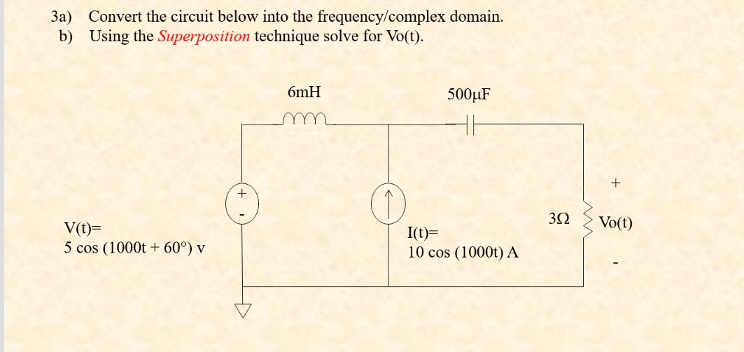 3 a ) Convert the circuit below into the