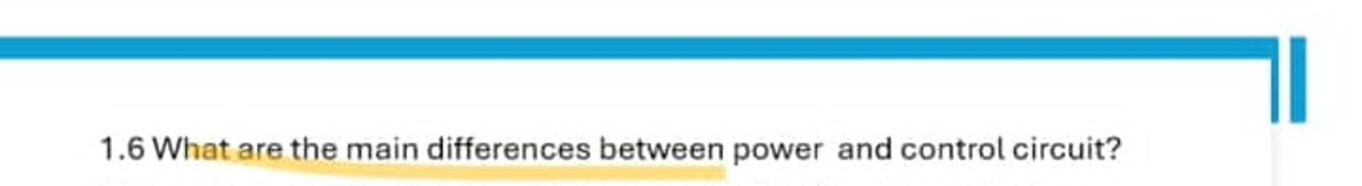 1 . 6 What are the main differences between power