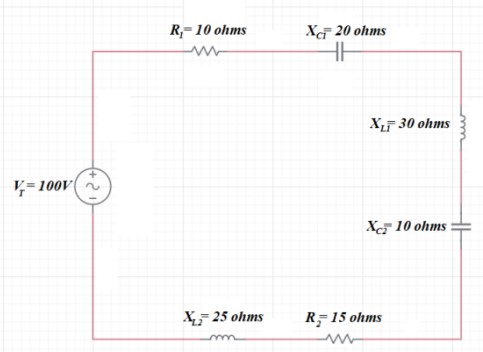 Find Voltage and Current for: R 1 , C 1 , and L 1