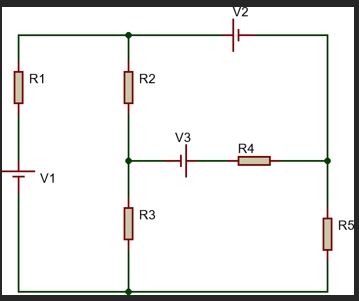 Analyze the circuit using the mesh current
