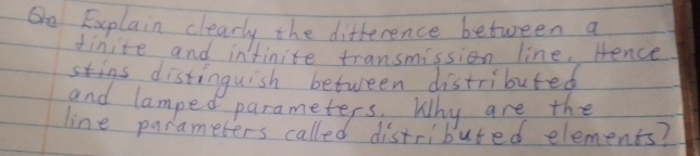 Qe Explain clearly the ditterence between a