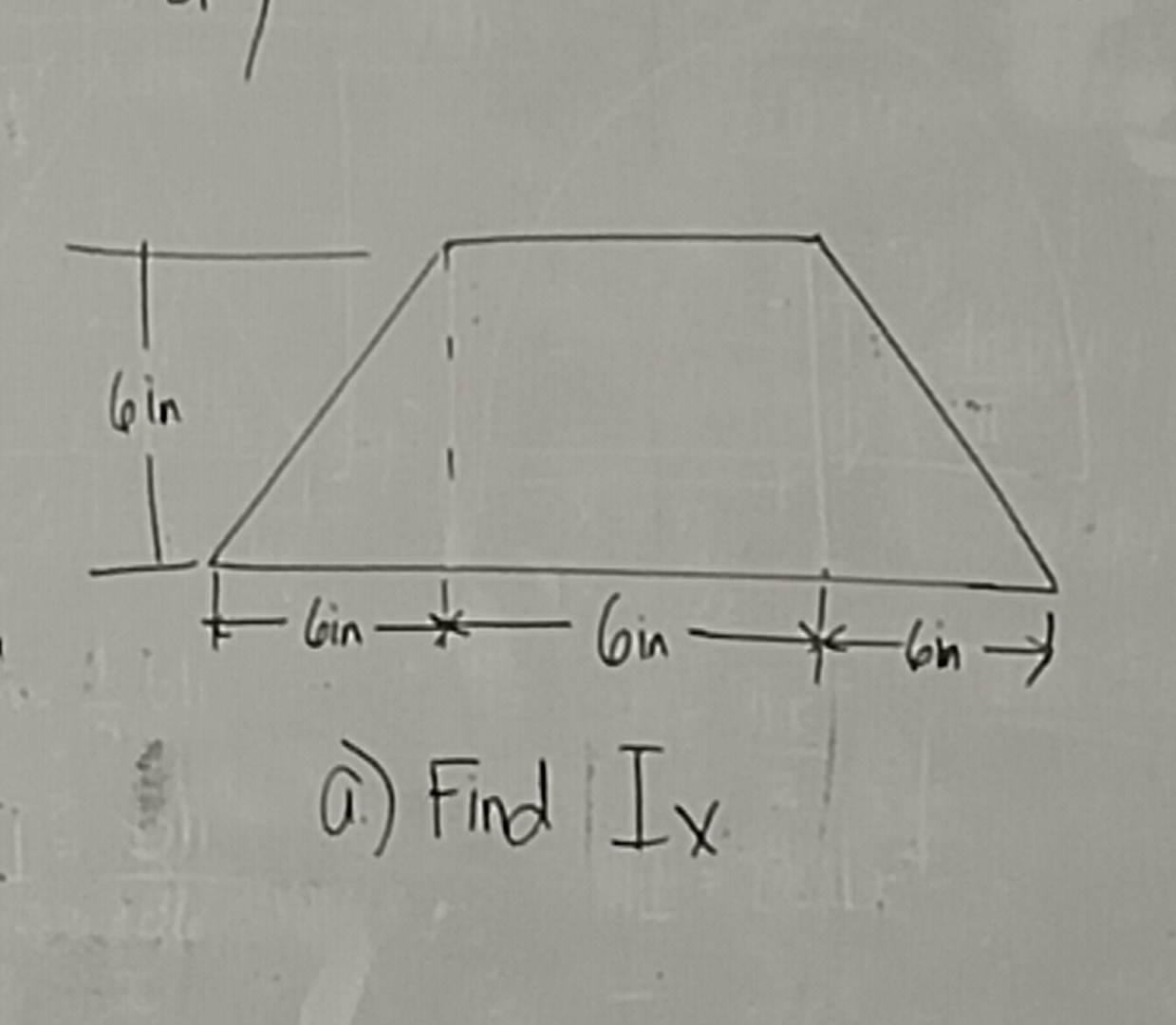 a ) Find I x Moment of inertia