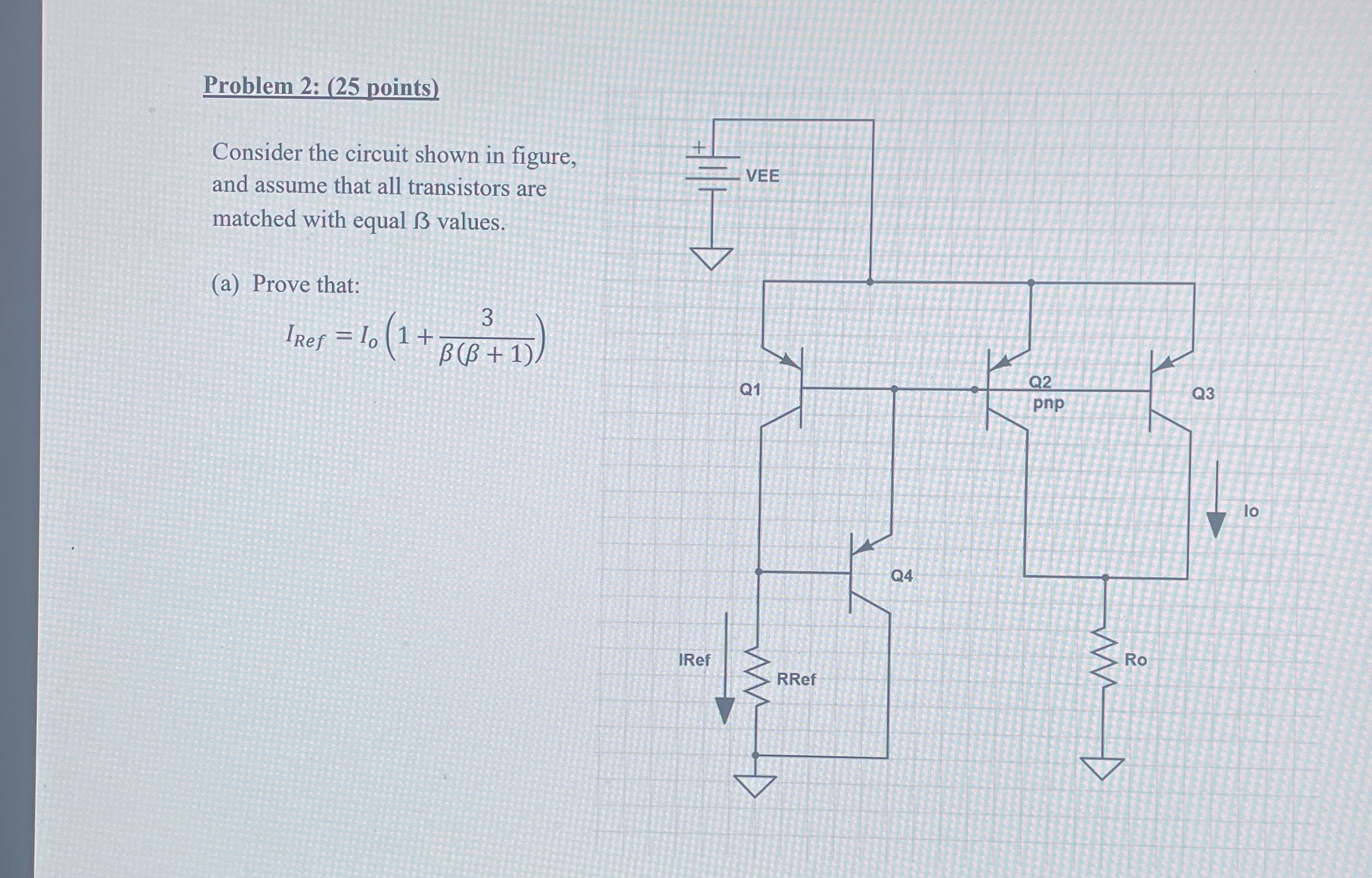 Problem 2 : ( 2 5 points ) Consider the circuit