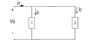 The two loads connected in parallel are supplied
