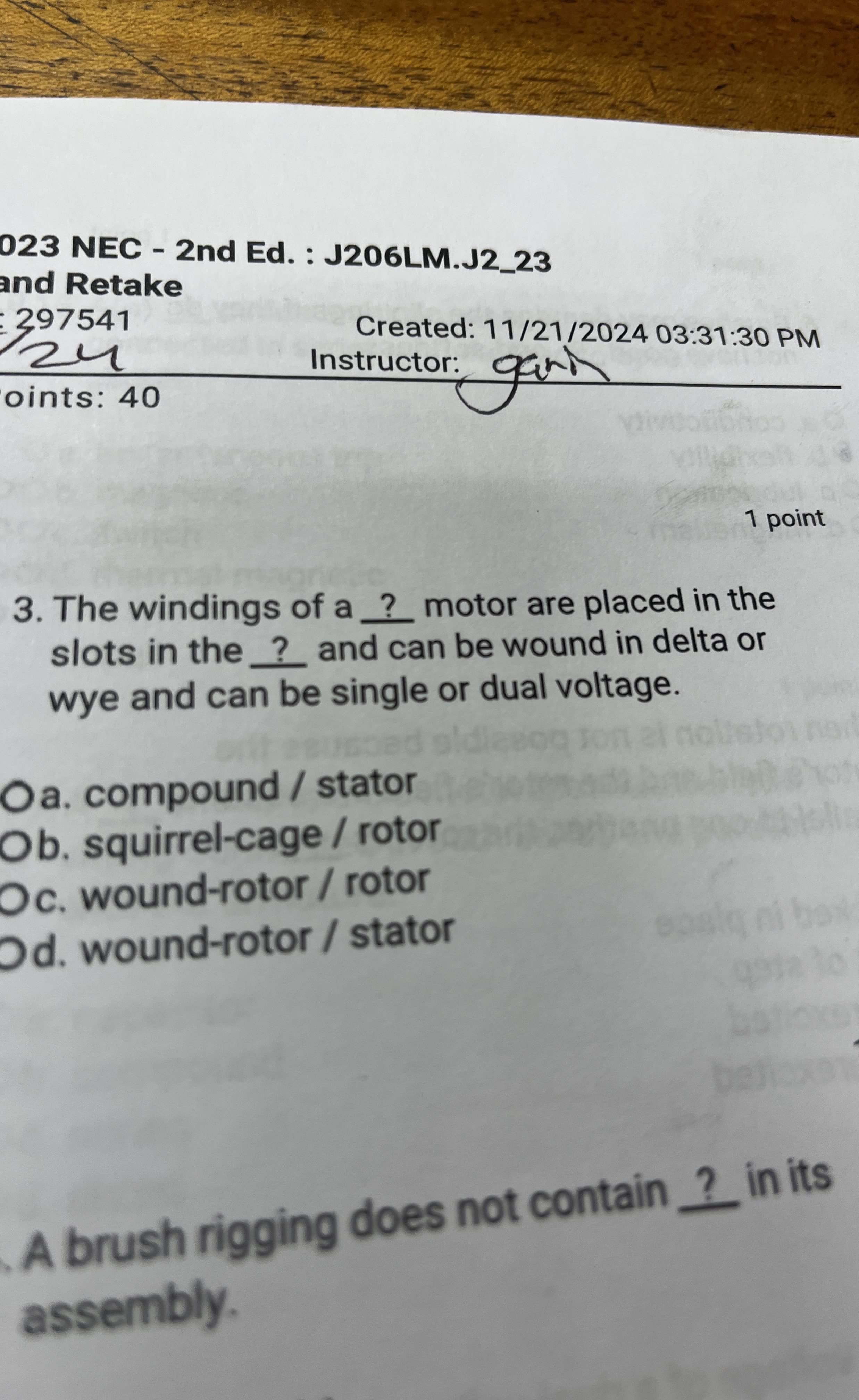 0 2 3 NEC - 2 nd Ed . : J 2 0 6 LM . J 2 _ 2 3