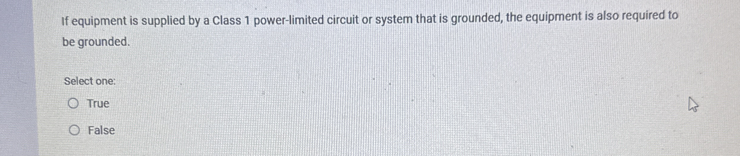 If equipment is supplied by a class 1 power -