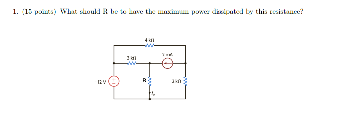 I 1 . ( 1 5 points ) What should R be to have the