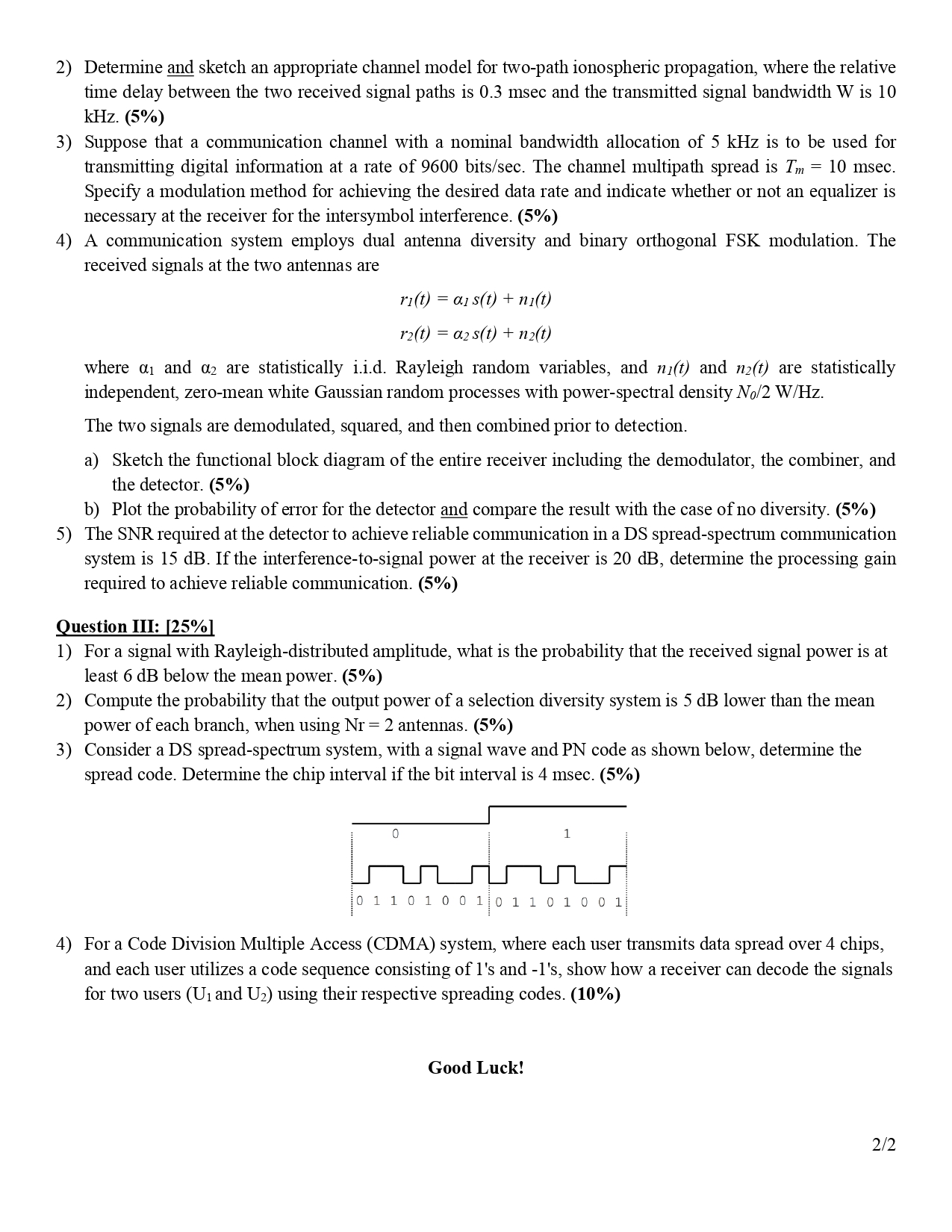 2 ) Determine and sketch an appropriate channel