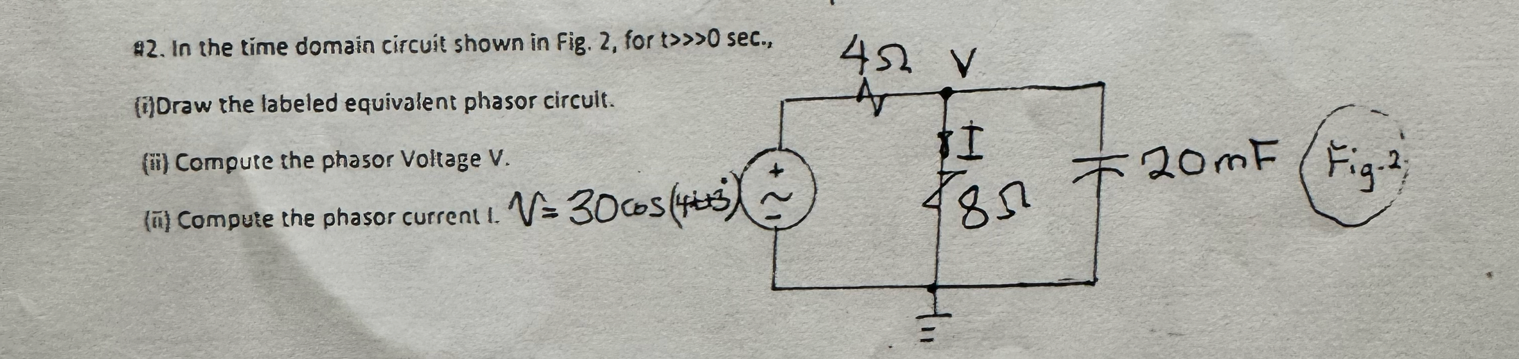 In the time domain circuit shown in fig. 2 , for