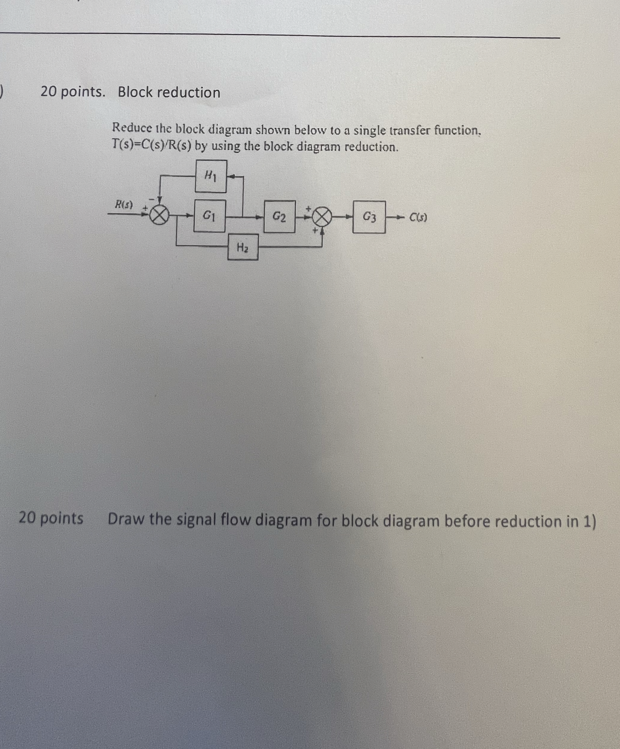2 0 points. Block reduction Reduce the block
