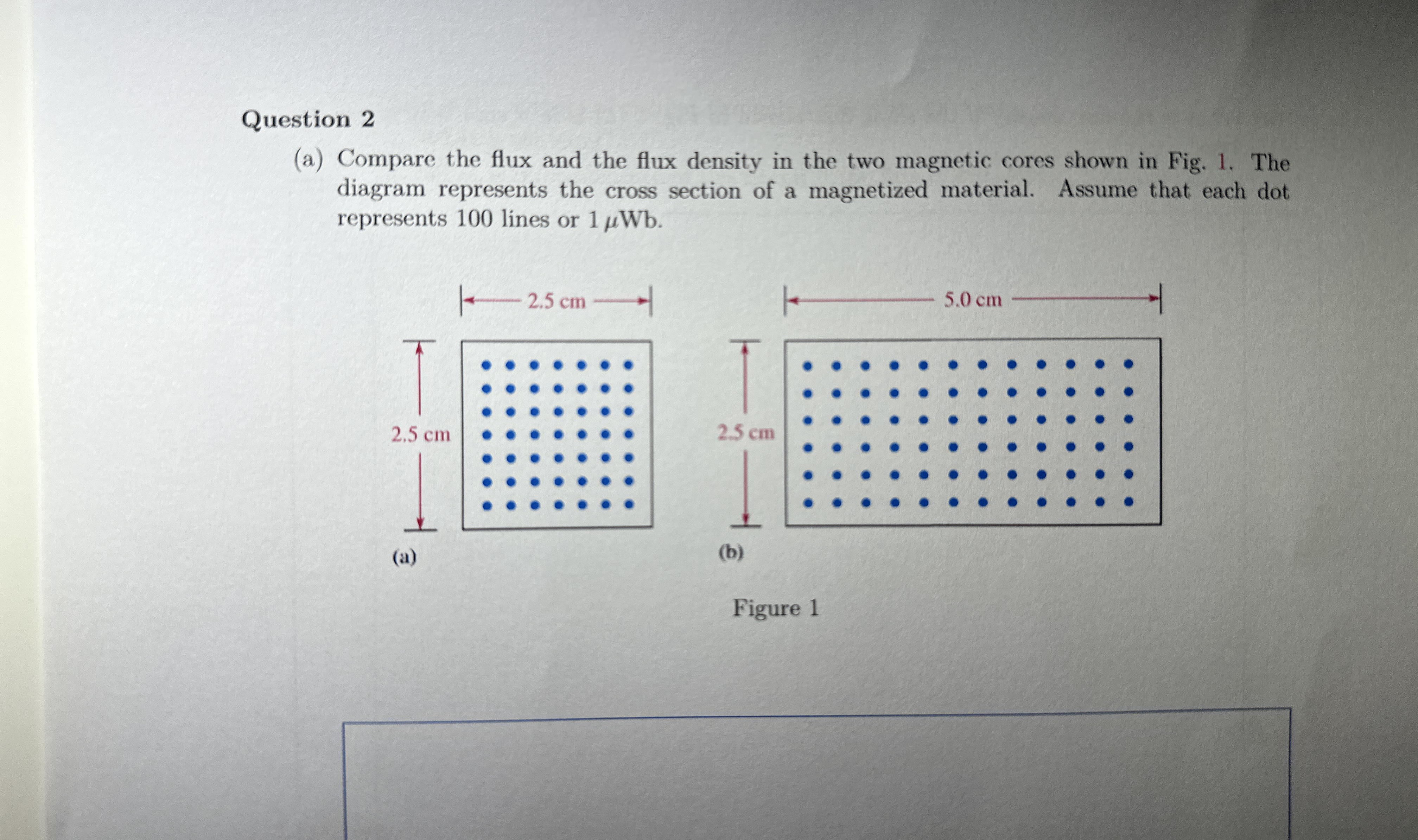 Question 2 ( a ) Compare the flux and the flux