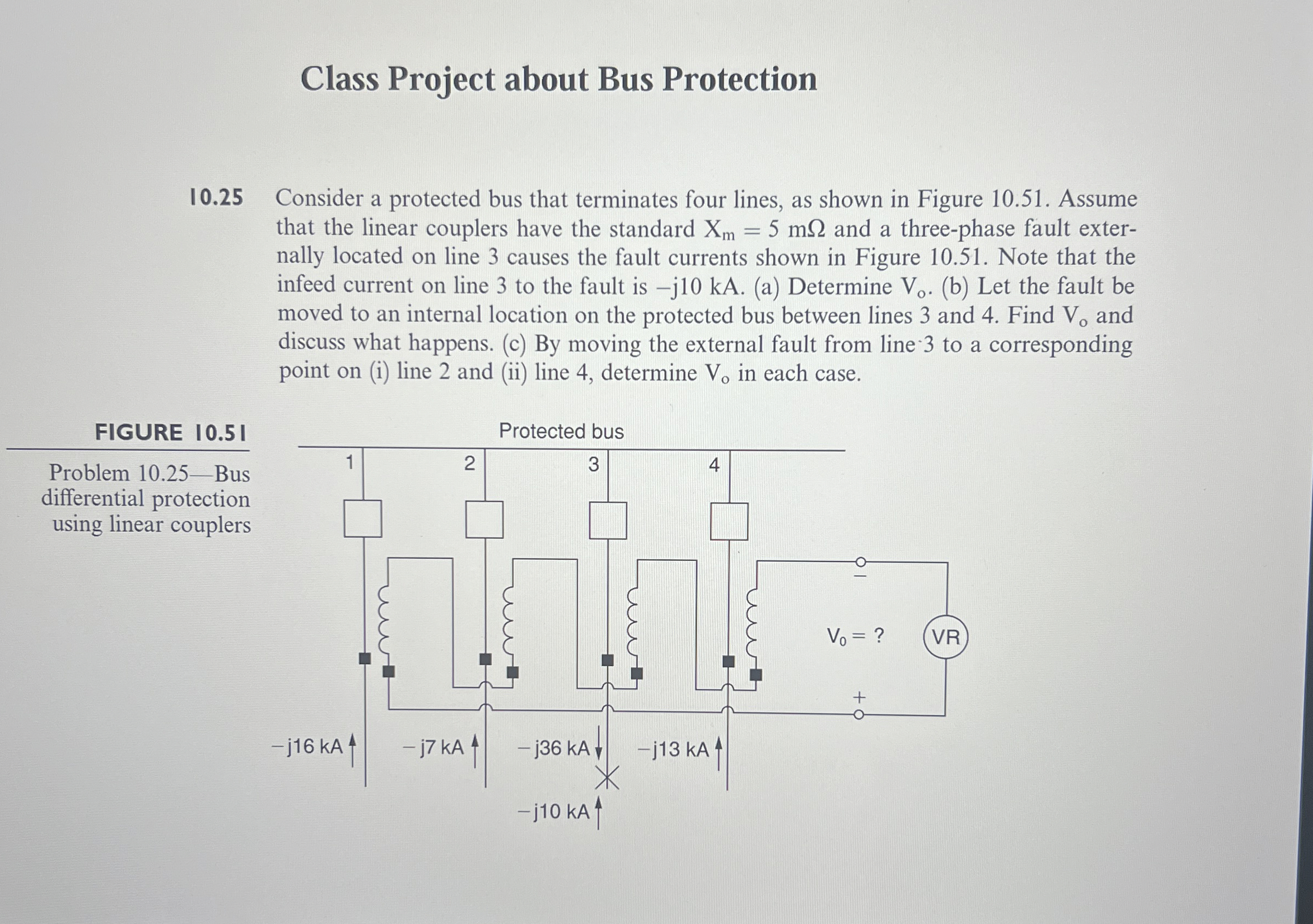 Class Project about Bus Protection 1 0 . 2 5