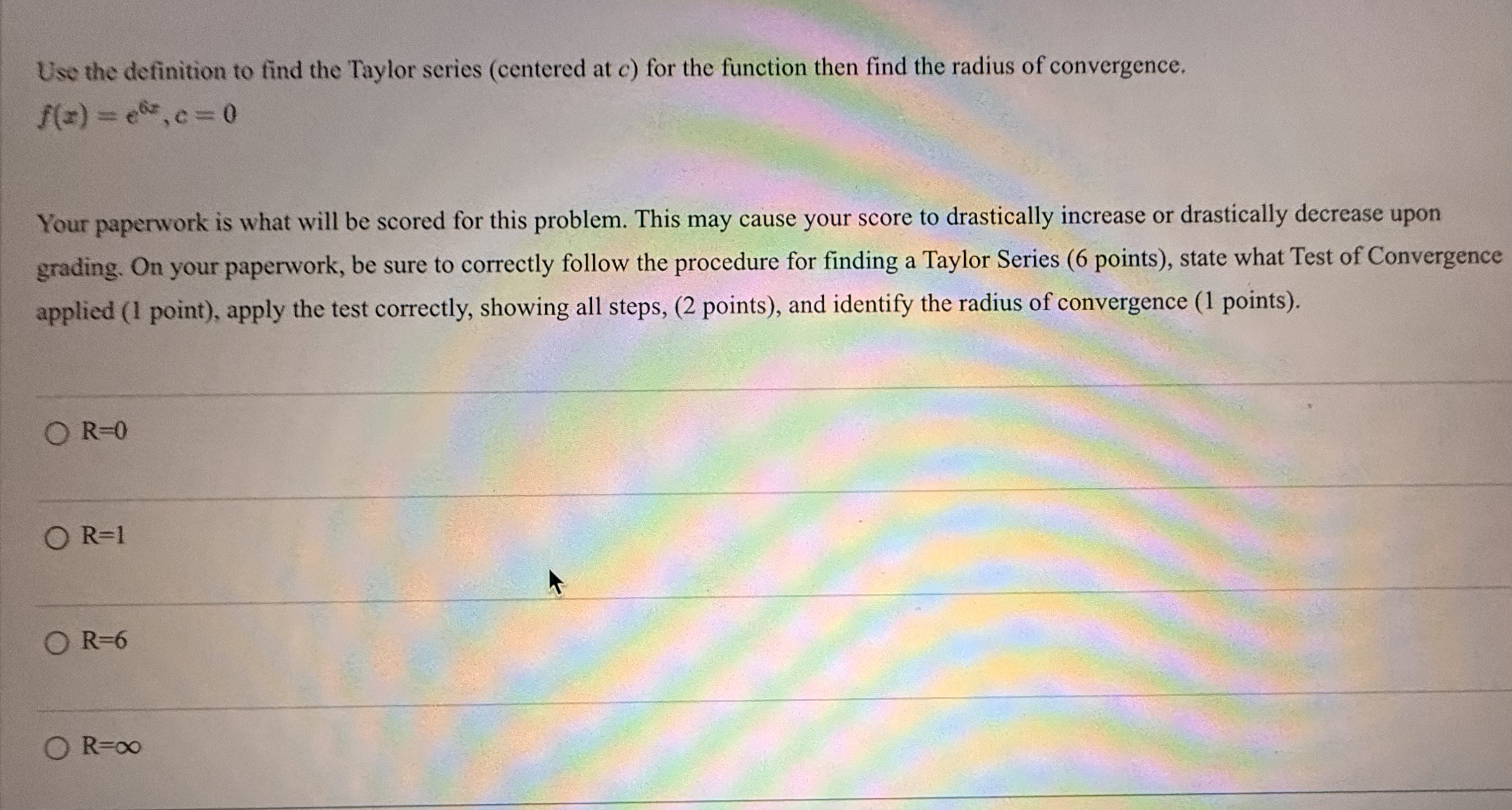 Use the definition to find the Taylor series (