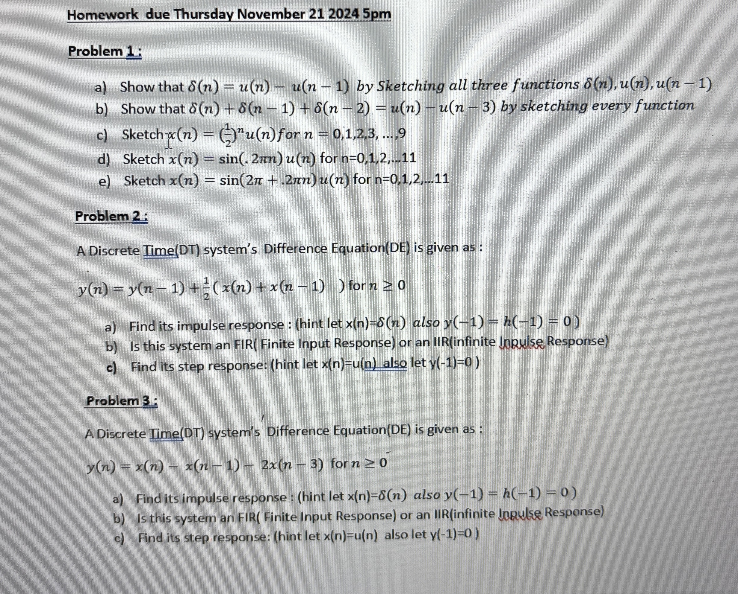 Homework due Thursday November 2 1 2 0 2 4 5 pm